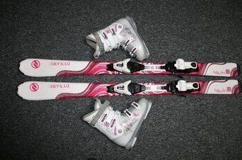 dívčí lyže Dynamic Elve 130 cm , lyžaky Rossignol