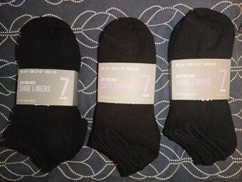 Nové kotníkové ponožky vel. 37-42 (baleni 7 párů)