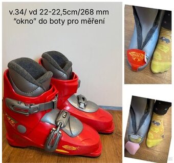 Lyžáky dětské Tecno pro -vnitřní D 22-22,5 cm