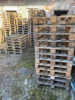 Palety drevene 80x120 obycejne 60 kusů