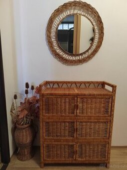 5 ks nábytku z proutí