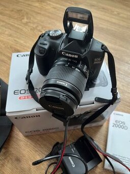 Canon eos 2000D digitální zrcadlovka jako nová