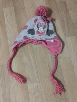 Zimní čepice Minnie a zvířátko