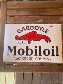 Smaltova cedule Mobil oil