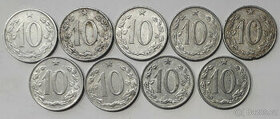 Mince 10 haléř 1962, 1963, 1967 a 1969 - 1