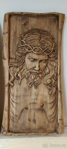 Drevený obraz Ježiš Kristus v-65,š-34vm,hr.4cm