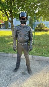 Kožená bunda - Nazran Burbs 2.0 M black men jacket Tech-air
