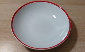 Bílý hluboký smaltovaný talíř F&F home Basic