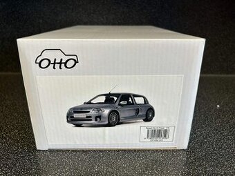Renault Clio V6 Phase 1 Silver 2001 1:18