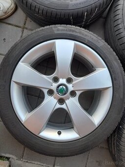 SADA ALU KOL ŠKODA VEL. 17" PNEU LETNÍ CONTINENTAL