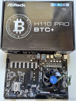 ASRock H110 Pro BTC+ + G3930 + 4GB RAM / FAKTURA / ZÁRUKA