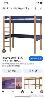 Prodám patrovou postel