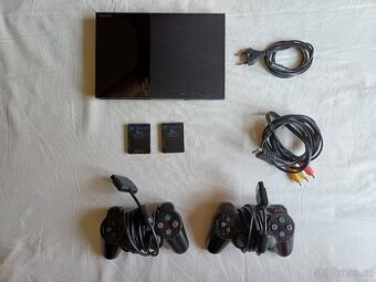 PS2 s příslušenstvím volant pedály,46 originál her