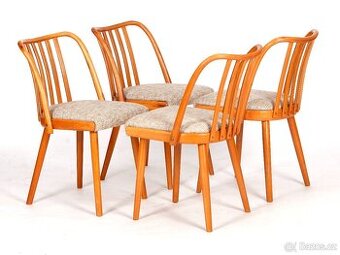 A. Šuman, kvalitní retro židle TON 4 ks.