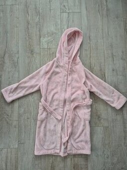 Župan dívčí růžový jemný vel. 140