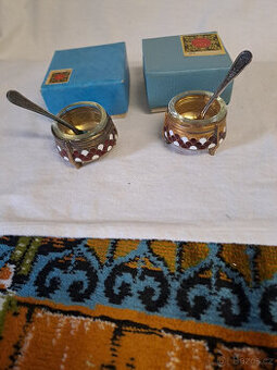 Retro kovová miska na kaviár