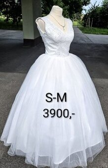 NOVÉ TŘPYTIVÉ svatební šaty GLITTER