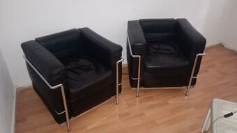 Křesla kožená 2 ks - pravá kůže, křeslo kožené