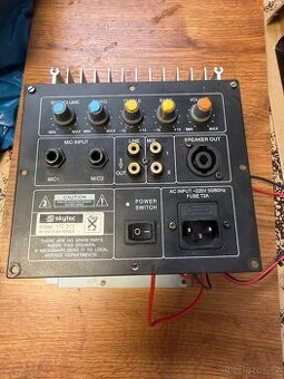 zadní panel zesilovače reproduktoru Skytec Model: 170.313