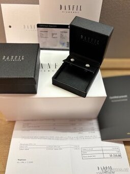 Zlaté briliantové náušnice