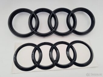 AUDI - Čierne lesklé znaky