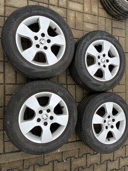 4x alu disky 5x112 R15, letní pneu -