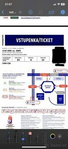 Mistrovství světa Švédsko x Německo  - Ostrava - 2 lístky