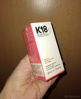K18 mollecular Repair hair mask peptidy na barvené vlasy