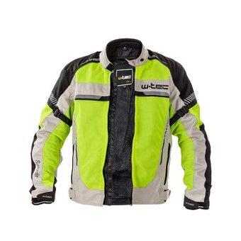 Nová pánská letní moto bunda W-TEC Saigair Fluo Yellow-Gray