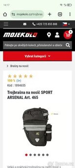 Brašny na kolo Sport Arsenal+nosič