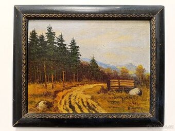 Obraz Vladimír Vondráček, olej na plátně 25x31