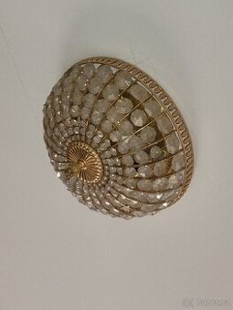 křištálová lampa na strop a stěnu, ověskový lustr, - 1