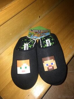 Pantofle - bačkory Minecraft