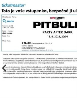 PITBULL PRAHA STÁNÍ U PODIA 3X