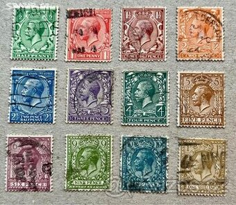 Známky Anglie 1924, Mi. 154/165