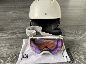 Lyžařská přilba Carrera vel.S+brýle Salomon