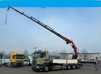 Scania R450L-8x4–Valník+HR-Fassi F 660 RA 2.28 HE+Naviják