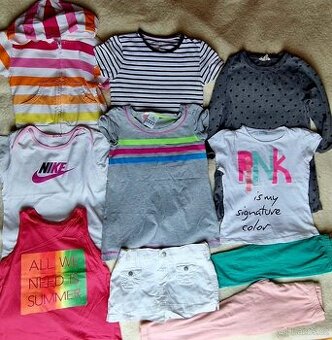 ZNAČKOVÝ, LUXUSNÍ, LETNÍ SET PO JEDNOM DÍTĚTI VEL 122