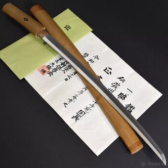 Japonský Starožitný Samurajský meč wakizashi Kuninaga
