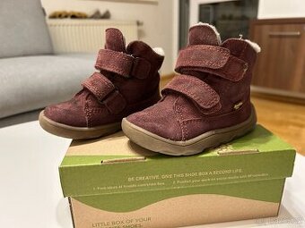 Zimní barefoot boty Froddo, bordové zateplené, 22