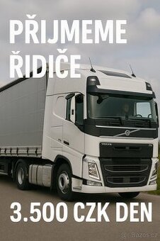 Hledáme řidiče C+E na brigádu 3.500 CZK na den