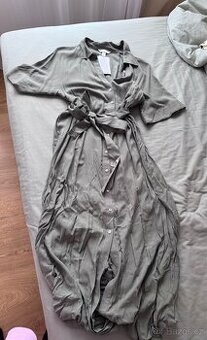 Těhotenské šaty s páskem. Velikost S