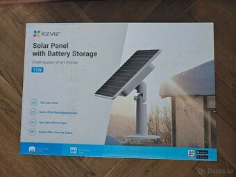 EZVIZ 12W solární panel s baterií - nevybalený
