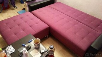 Rozkládací Gauč fialový