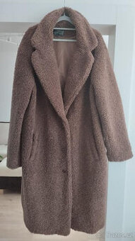 DÁMSKÝ ZIMNÍ KABÁT vel. 52 / xxxxxl - medvídkový kožíšek