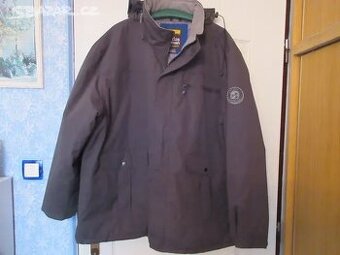 Zimní pánská tm. šedá bunda - nadměr UK XXXL.