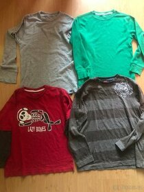 chlapecká trika dlouhý rukáv vel. 134 a 140