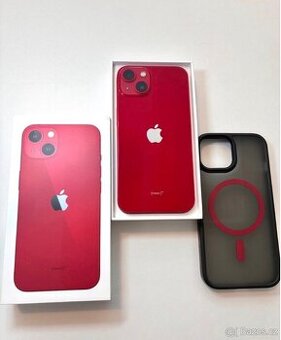 iPhone 13 128gb červený, TOP STAV, 88% baterie