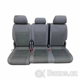 Zadní sedačky 2+1 šedá látka VW Caddy 2K maxi kombi 2009 - 1
