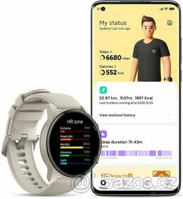 Nové hodinky Xiaomi Mi Watch Beige, GPS, Glonass, Galileo